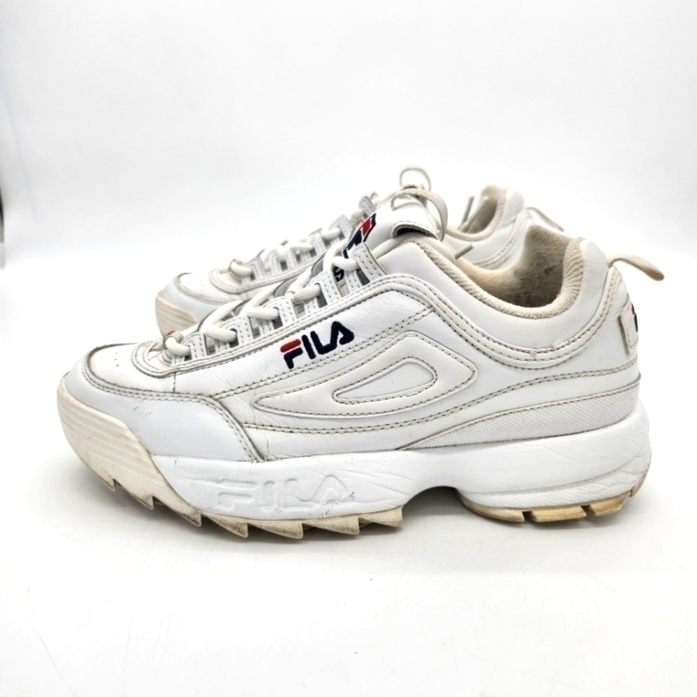 Fila Shoe Women's 10 Disruptor II Chunky Low Sneakers White
